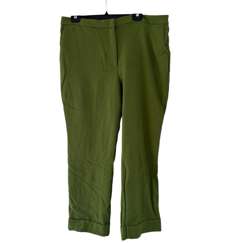 Ann Taylor Factory High Waist Ankle Pants in Olive